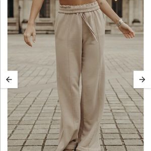 Daily Drills Tan Track Pants